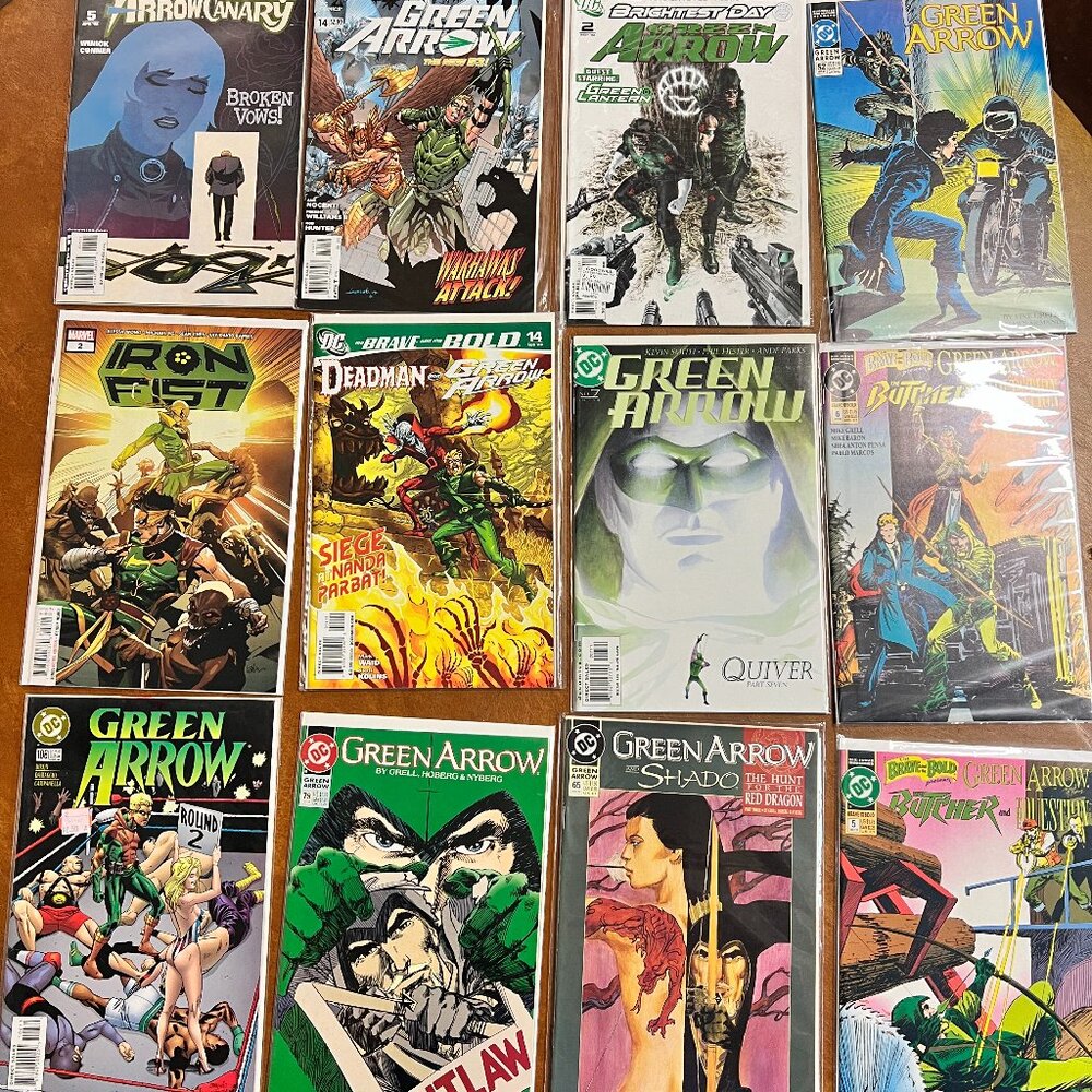 Lot of 12 DC Marvel Comics Brave & Bold, Iron Fist, Green Arrow, Black Canary